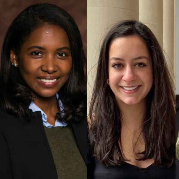 Four women faculty members