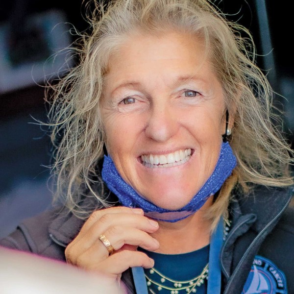woman smiling