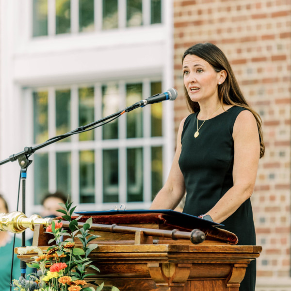 Dean of Faculty Corinne Fogg delivers Convocation Address