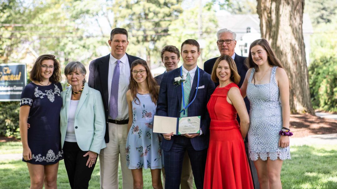 family standing outdoors