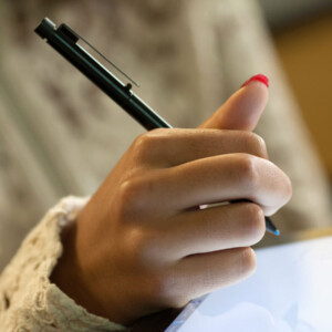 computer-science-surface-stylus-cavanaugh_students065 Student holding stylus and computer tablet