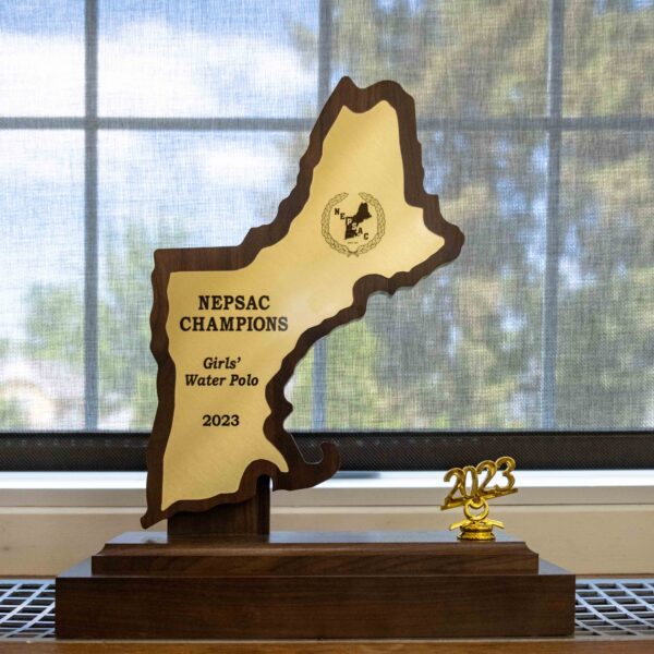 Girls Water Polo 2023 NEPSAC Championship trophy