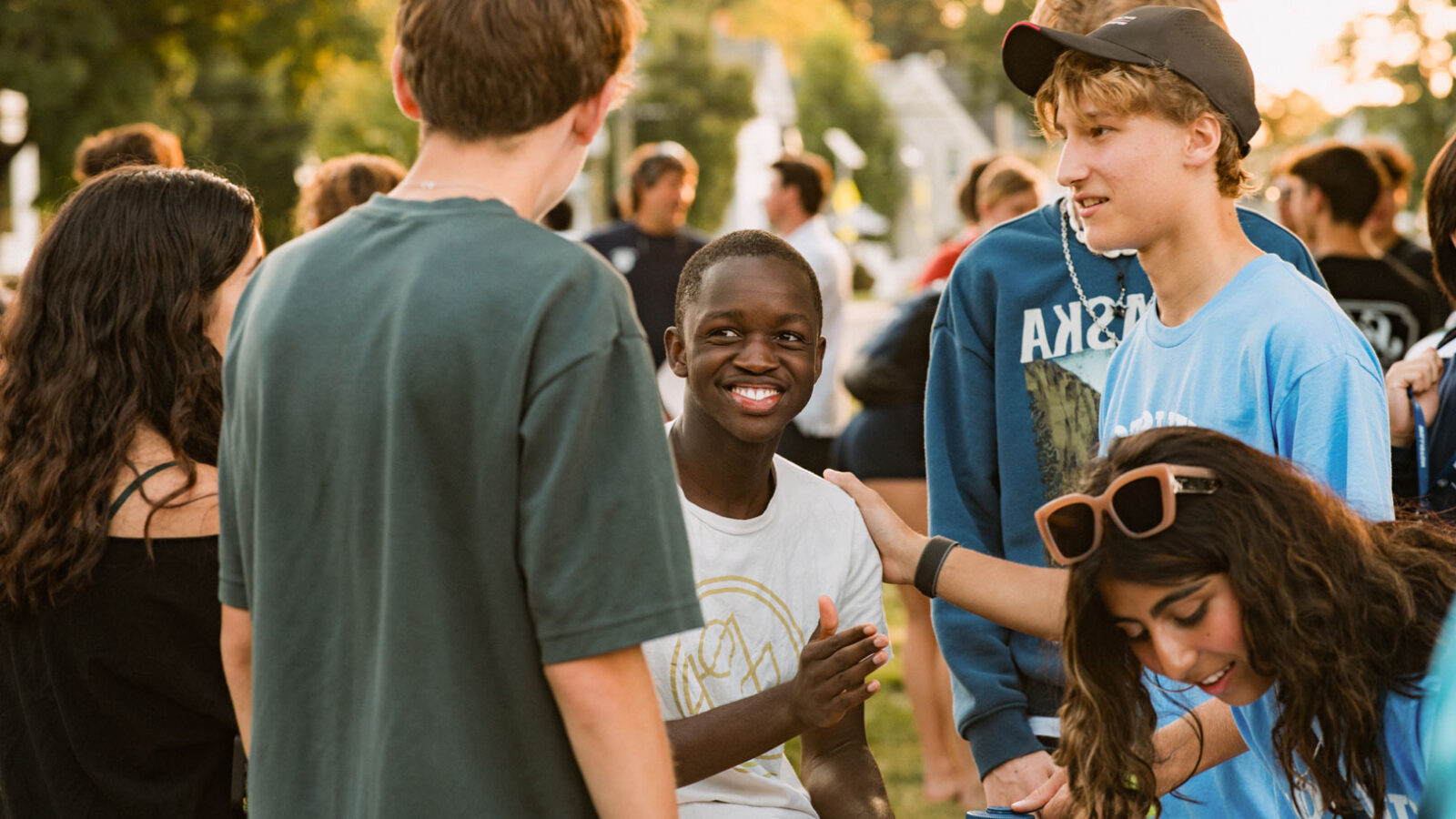 students smiling