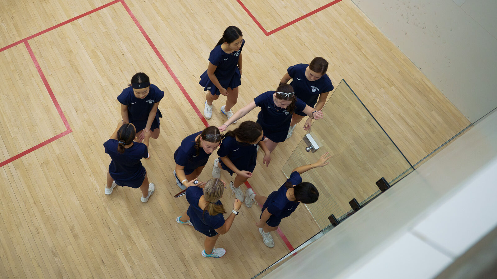 squash players from above