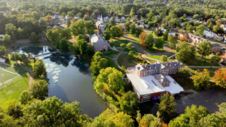 Drone photograph of Williston campus