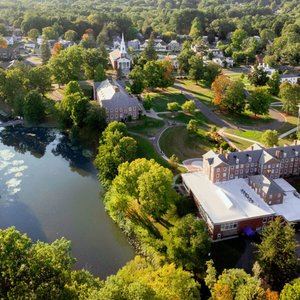 Drone photograph of Williston campus